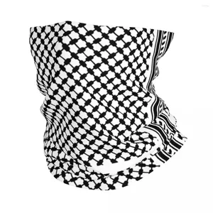 Foulards Noir Arabe Keffiyeh Bandana Cou Couverture Imprimé Wrap Écharpe Bandeau Cyclisme Unisexe Adulte Respirant