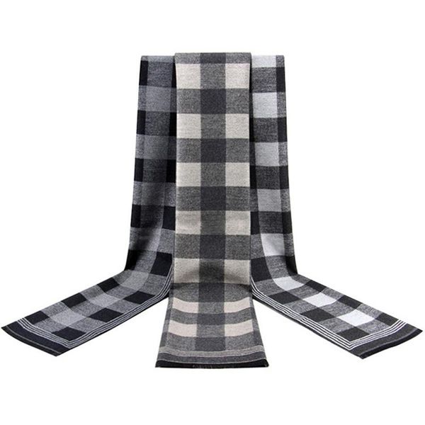 Echarpes Couverture Echarpe Plaid Hiver Cachemire Echarpes Géométriques Rouges Chauds pour Hommes