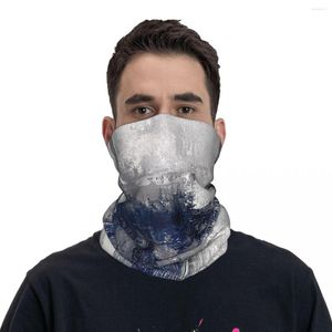 Sjaals Blauw Grijs Abstract Bandana Neck Gaiter Print Moderne Kunst Masker Sjaal Bivakmuts Warm Outdoor Sprots Rijden Gezicht Unisex Volwassene