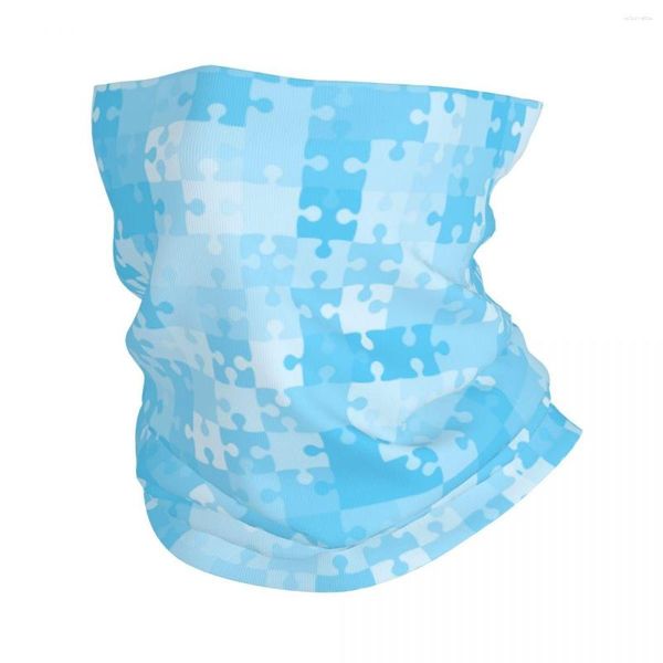 Bufandas Azul Puzzle Bandana Cuello Cubierta Impreso Cielo Pasamontañas Máscara Bufanda Multifuncional Headwear Correr Para Hombres Mujeres Adulto Invierno