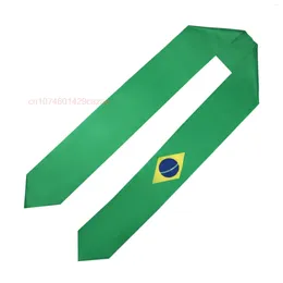 Bufandas Brasil Flagal 180 15 cm Sash Sash Bufff Scarf de doble cara para el estudio a bordo de la clase internacional de 2024