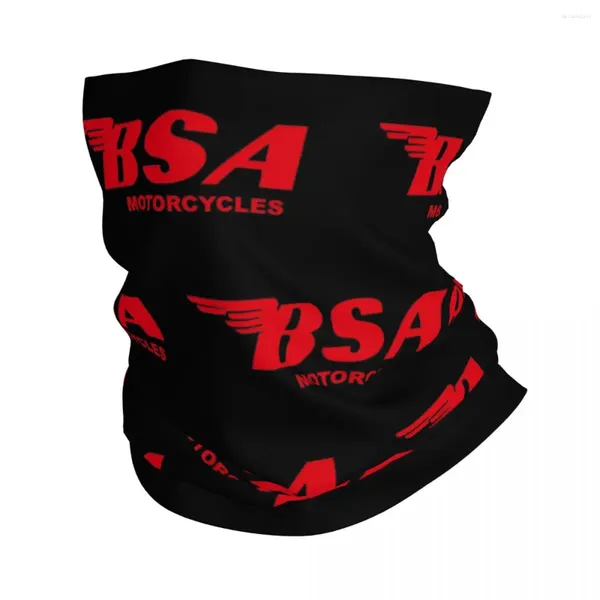 Foulards BSA Classic Motorcycle Logo Bandana Neck Gaiter Imprimé Foulard Multifonctionnel Couvre-chef Running Unisexe Adulte Toutes Saisons