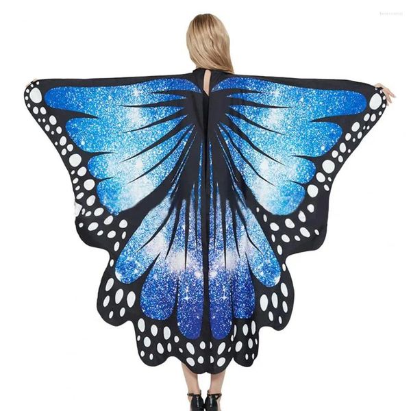 Bufandas Mariposas Ala Cielo estrellado Estampado Cordones Anti-pilling Lavable Sin arrugas Accesorios de cosplay Fiesta de disfraces de Halloween Adultos