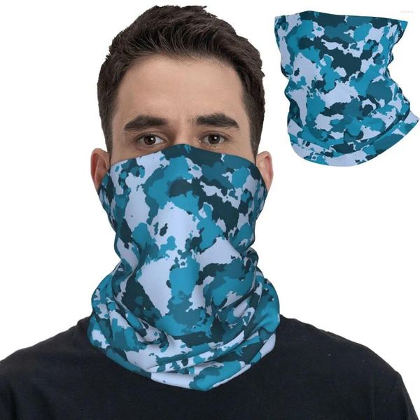 Foulards Camouflage Bandana Cou Gaiter Imprimé Camo Masque Militaire Écharpe Multi-usage Bandeau Cyclisme Pour Hommes Femmes Adulte Coupe-Vent