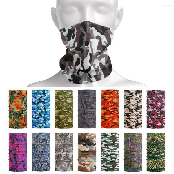 Foulards Camouflage Cyclisme Écharpe Tactique Militaire Cache-Cou Guêtre Hommes Respirant Bandana Femmes Balaclava Bandeau Tube Masque Visage Capuche