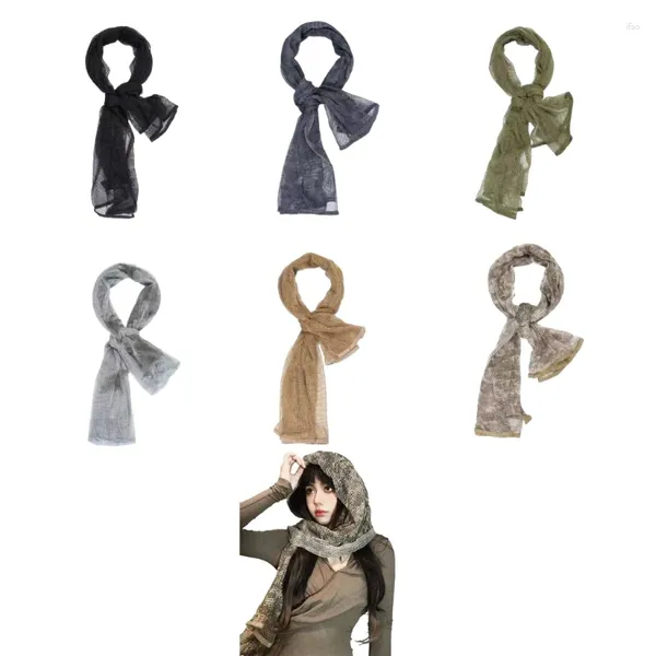 Foulards Camouflage Écharpe Châle Pour Hommes Femmes Multifonctionnel Tête Unisexe Shemagh Polyvalent En Plein Air Quotidien Usure