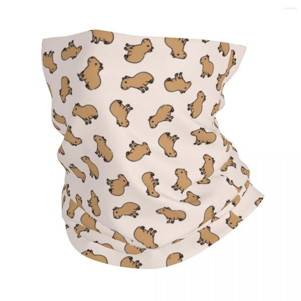 Bufandas Capybara Wild Bandana Neck Cover Impreso Animales América del Sur Pasamontañas Mascarilla Bufanda Cálido Ciclismo Montar Adulto Transpirable