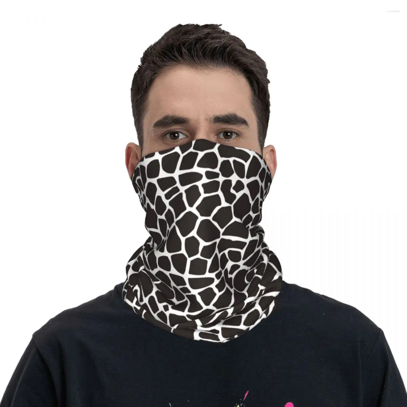 Sciarpe cartone animato giraffa pelle bandana bandana gallone stampato faccia sciarpa maschera multifunzionale escursionismo unisex lavabile per adulti
