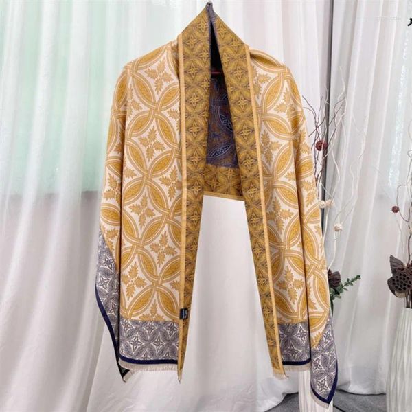 Bufandas Cashmere Shawl Cape Protector solar Invierno Bufanda cálida Viaje Poncho Vacaciones Estilo étnico Personalidad Capa Marca