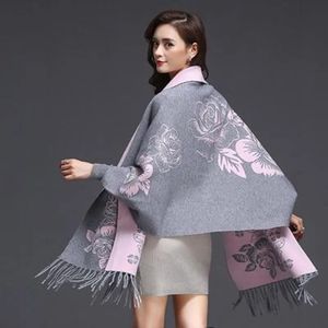 Bufandas de cachemira borla poncho chal bufanda de doble propósito mujeres suéter de punto top retro cheongsam capa capa exterior ropa 231202