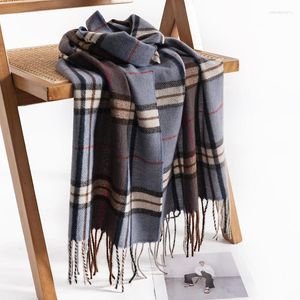 Sjaals geruite patroon mode trend heren sjaal imitatie kasjmere herfst en winter woon-werkverkeer koude preventie high-end gevoel sjaal
