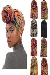 Foulards CHENKIO Women39s Turban Modèle Africain Noeud Headwrap Bonnet PreTied Bonnet Chemo Cap Perte De Cheveux Chapeau Hijab Undercap Jer4187250