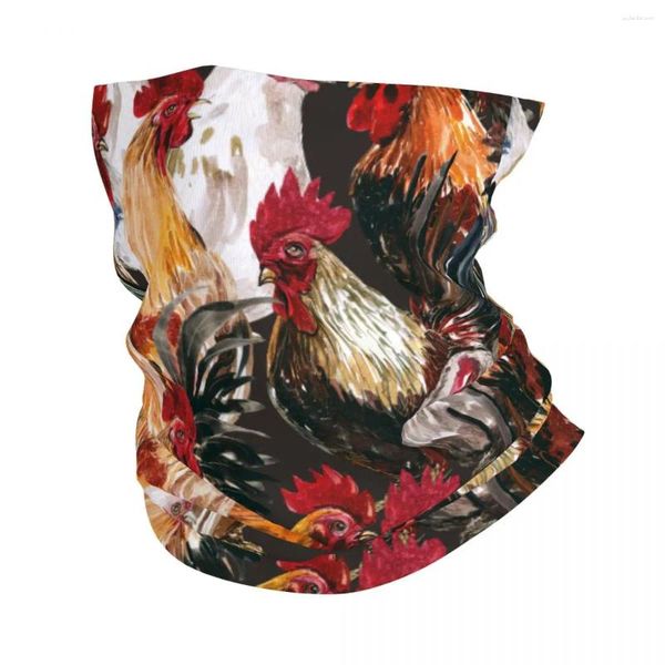 Écharpes poulet mignon animal plaid bandana cou gaiter imprimé swavas enveloppe écharpe chaude cyclisme coulant unisexe adulte.