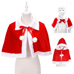 Sjaals Kerstmis Santa Party Kostuum verkleed sjaal met hoed -outfit rood 3 type optioneel voor volwassen kinderen