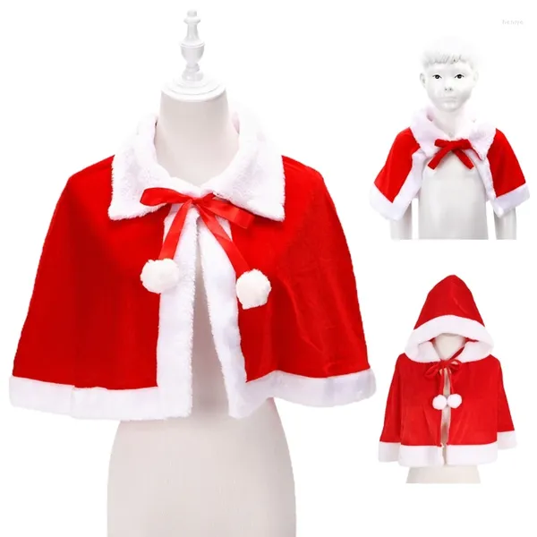 Sjaals Kerstmis Santa Party Kostuum aankleden sjaal met hoedoutfit rood wit