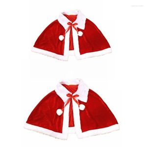 Sjaals Christmas Santa Shawl Xmas Festival Party Cosplay Prop Supplies for Wedding Birthday Holiday Present Accessoire