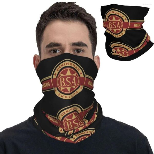 Bufandas Classic BSA Biker Bandana Cubierta de cuello Impreso Motocicleta Bufanda Ciclismo tibio Montar unisex para adultos a prueba de viento