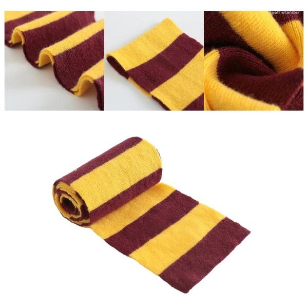 Bufandas bufanda de punto clásico para niños gran clima frío rayado rayado de moda