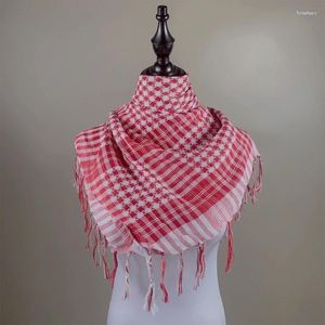 Écharpes motif de poule colorblock shemagh foulard arabe du désert couche enveloppe kariel carré kariel kâle avec glands