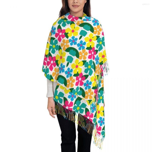 Foulards châles et enveloppes à fleurs colorées pour robes de soirée vêtements habillés pour femmes