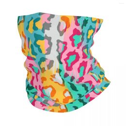 Foulards colorés de la peau animale colorée couverture de cou bandana couche imprimé ballavas enveloppe écharpe au bandeau chaud coulant unisexe adulte lavable