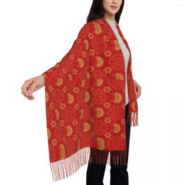 Écharpes coloré du design mandala foulard rétro floral chaud châle doux wraps with pain unisexe tête de mode hiver bufanda mujer