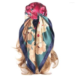 Sjaals Kleurrijke Zijden Sjaals Voor Vrouwen Hoofddoek Lente Zomer Mode Huwelijkscadeau Haaraccessoires Foulard Iuxe Bandana Femme