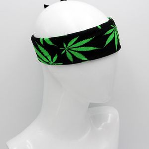 Foulards Coton Bandana Vert Feuilles Noir Hiphop Hommes Carrés Cou Écharpe Bandeau Mouchoir Chapeaux