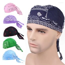 Écharpes coton cyclisme pirate bandana hommes femmes têtes de tête de bande de tête de tête de tête de vélo sweet mèche beanie hip-hop turban