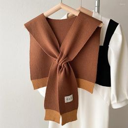 Écharpes en coton tricoté châle durable doux chaud à la mode chemise haut de gamme bretelles en laine respirantes