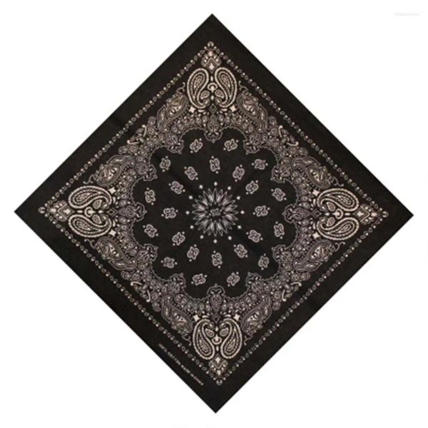 Écharpes Cotton Men Hip Hop Head Wrap Paisley Neck Band Square Square Scharf Mandkerchief Bandana