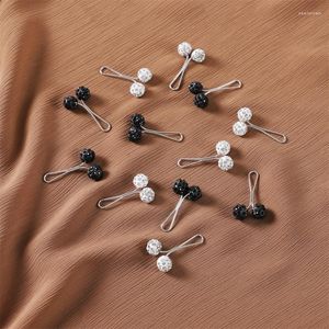 Écharpes transfrontalières de haute qualité foulard pour femmes pince à soie bijoux strass boule u-clip boucle broche une pièce goutte