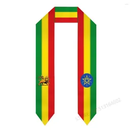 Écharpes nom personnalisé ou logo drapeau éthiopie foulard