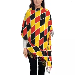 Foulards personnalisés Imprimer Allemagne Drapeau Couleurs Écharpe Femmes Hommes Hiver Automne Chaud Fierté Allemande Châle Wrap