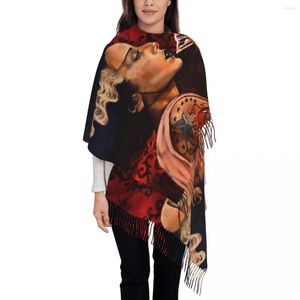 Foulards personnalisés imprimé mariée Cocktail tatoueur artiste écharpe hommes femmes hiver automne chaud Frankenstein châle Wrap