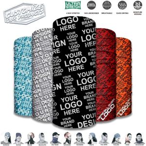 Sjaals Aangepaste naadloze Bandana Cycling Neck Gaiter Sporthoofdscarf Braden Balaclava hoofdband Buisring Ring Sjaals Hoofddeksels zomer