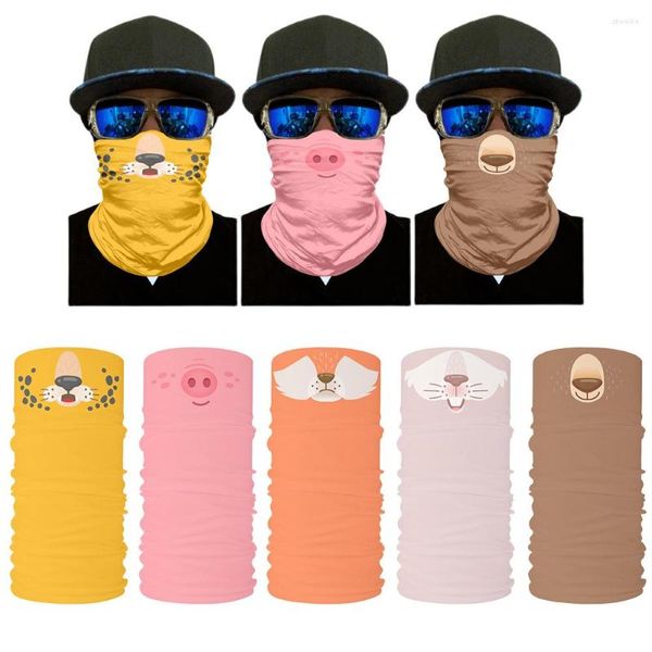 Foulards Mignon Animal Équitation Turban Doux Fibre De Polyester Foulard Antipoussière Pour Hommes Femmes Sports De Plein Air Cyclisme Randonnée Bandana Buffe