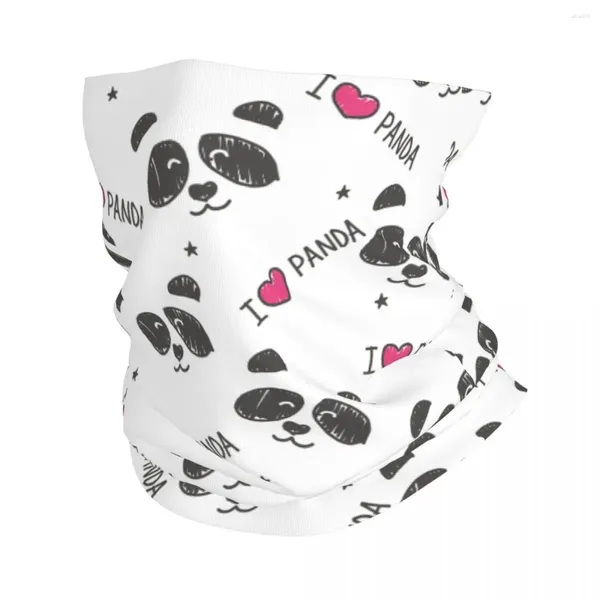 Écharpes mignonnes panda dessin animé animal bandana couvre couche imprimé swavas enveloppe écharpe bande chaude roule