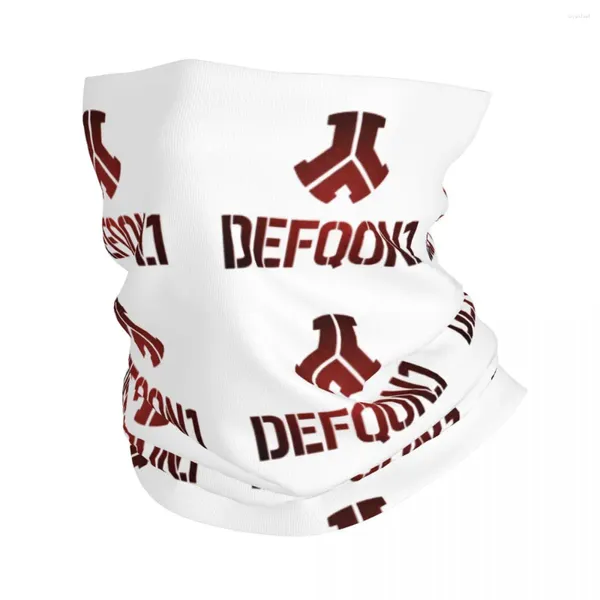 Bufandas Defqon 1 Logo Edición especial Bandana Cuello Polaina Impreso Música Hardcore Máscara Bufanda Cálido Pasamontañas Ciclismo Hombres Adulto Transpirable