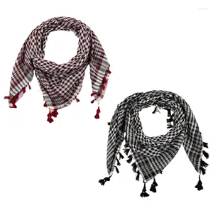 Bufandas Desert Shemagh Bufanda Transpirable Pañuelo árabe Unisex Keffiyeh Cara Cubierta Universal Headwrap Cabeza árabe N7YD