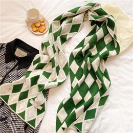 Écharpes Design Style coréen écharpe tricotée femmes fil de laine chaud dame silencieux foulard hiver élastique cou enveloppes châle Bufanda