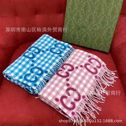 Bufandas Diseñador 2023 Nueva bufanda de lana Mantón de cachemira rosa para mujer Alargado Cálido Cuello de doble cara Versátil para otoño e invierno BJWQ
