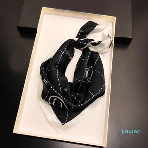 Sjaals desiner luxueuze zijden sjaal hoofdtand sjaal wrap merk brief klassiek patroon sjaal sjaals cadeau