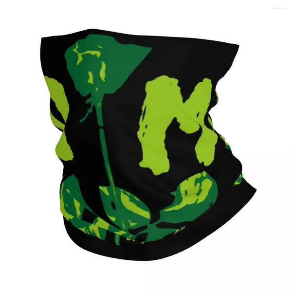 Bufandas devoto Rose Motocross Green Bandana Neck Gaiter Impreso Depeche Modo fresco Máscara facial Correr unisex para adultos transpirable