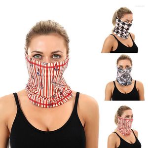 Sjaals Digital Neck Gaiter Tube National Flag Scarf Soft Ademende Bandana Elastische hoofdband Winddicht Dames Menscarves Rona222222