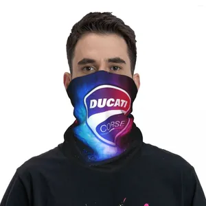 Sjaals Ducatis Motorcycle Racing Accessories Bandana Neck Gaiter Wrap Scarf Summer Riding Face Mask voor mannen Dames het hele seizoen