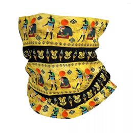 Sjaals Egyptische Anubis Ornament Bandana Halsbeenkap Gedrukt Magische sjaal Warme bivakmuts Buitensporten Unisex Volwassen Winter