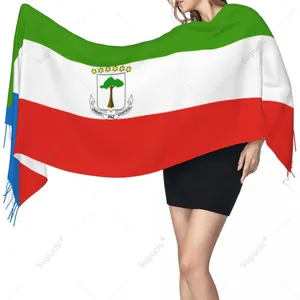 Sjaals Equatoriaal-Guinea embleem vlag sjaal pashmina warme sjaal wrap hijab lente winter multifunctioneel unisex