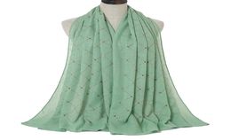 Sjaals Est Glitter Moslim Hijaabs Sjaals Dames Katoenen Hoofddoek Mode Grote Maat Feest Hoofd Wraps Tulbanden Foulard 1PC RetailScar1936668