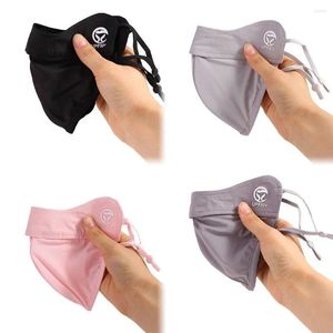 Foulards Protection des yeux Randonnée pour femmes Voile de protection solaire Masque facial en plein air Couverture en soie Écharpe Gini